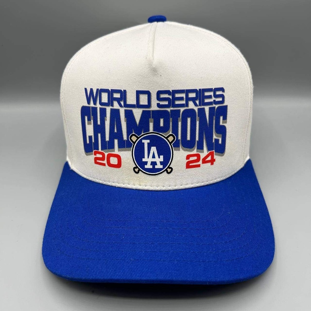 Los Angeles LA Dodgers Hat Men World Series Champions Snap Back Nissi Cap Cotton